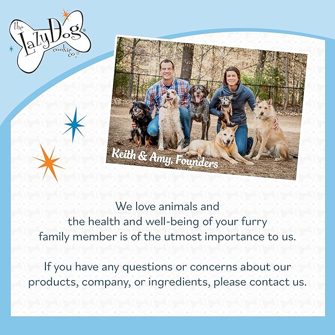 The Lazy Dog Cookie Co. - Home for The Holidays Soft Baked Dog Treats - Wheat, Corn & Soy Free - Limited Edition - Mouth Watering Maple Glazed Ham Flavored - 5 oz (HM)