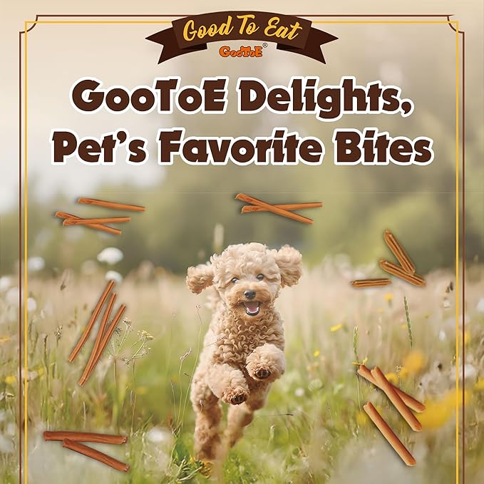 Gootoe Chicken Dog Treats Chicken Sticks with Chicken Liver 1.5 lb All Natural, Grain-Free, Low Fat, Premium Training Chews, Healthy & Easily Digestible