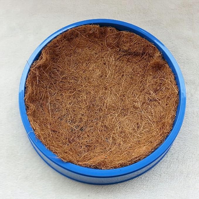 6PCS Pigeon Nest Bowl,Plastic Bird Nest Bird Cage Breeding Hatching Nest with 6PCS Coconut Palm Mat for Racing Pigeons, Doves,Quails and Small Birds,Pet Cage Supplies