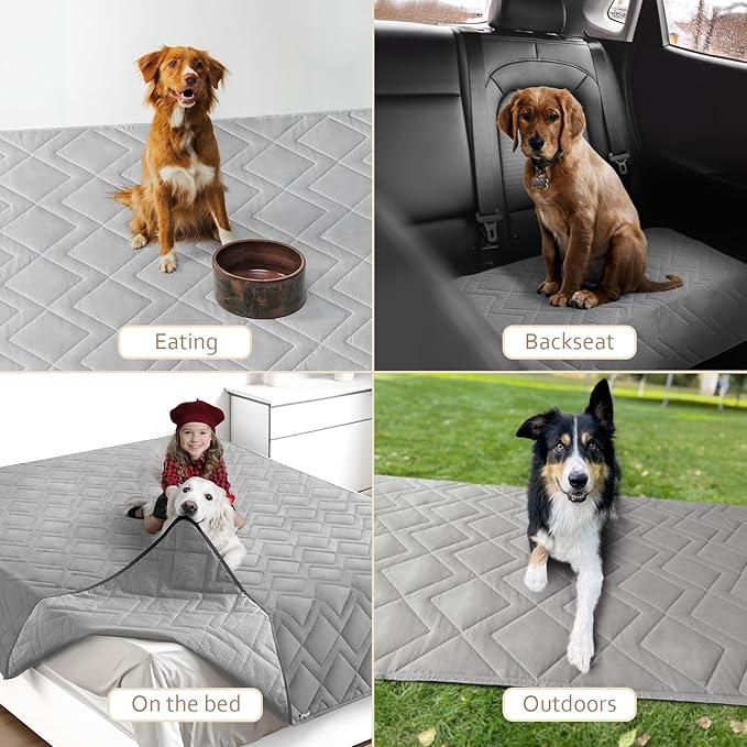 Moonsea Waterproof Dog Blanket Antislip Couch Cover for Dogs Washable Bed Cover Pet Sofa Couch Furniture Protector Cover for Kids Children Dog Cat(30" X 70")
