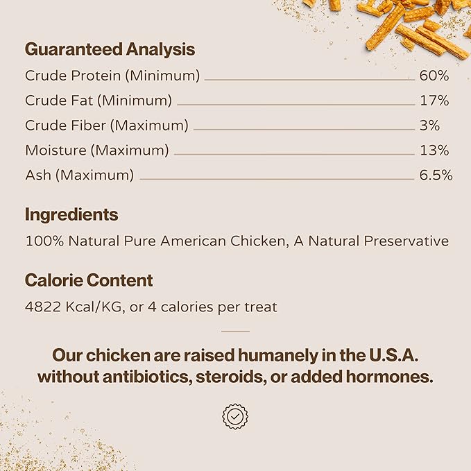Chicken Bits: Pure Chicken Dog Treats - All Natural Treats for Dogs. Vet Approved, Limited Ingredients, Grain Free, Healthy & Nutritious Treats for Dogs (Chicken, 16oz)