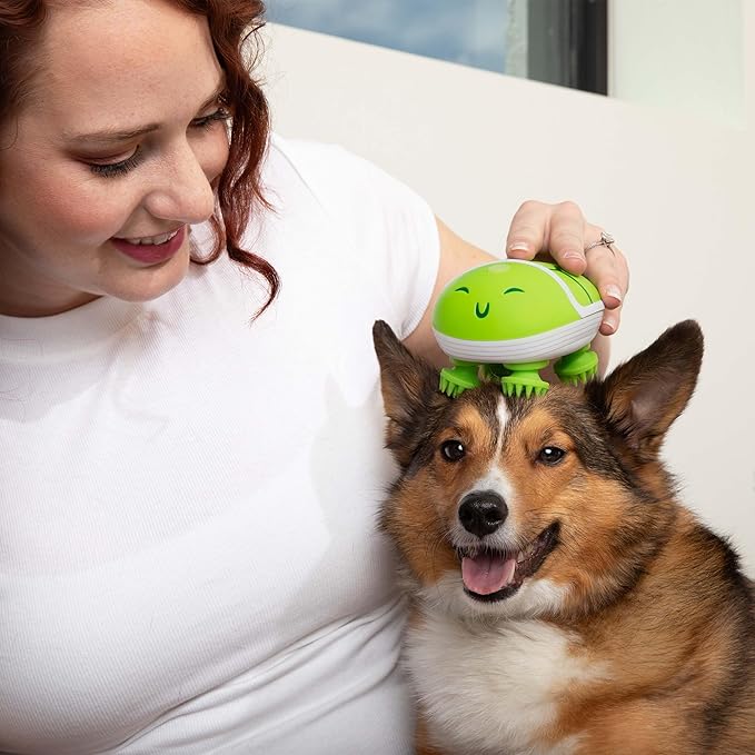 WHAT DO YOU MEME? Paws & Relax: The Adorable Turtle-Shaped Pet Massager, for Dogs & Cats