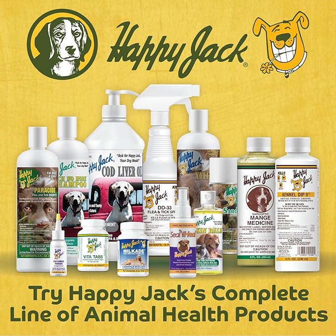 Happy Jack Itch No More Dog Itchy Skin Shampoo & Treatment (16 oz), Flea Bites, Allergies & Itch Relief, Stops Itching, Scratching & Gnawing on First Application for Healthy Dog Skin & Coat