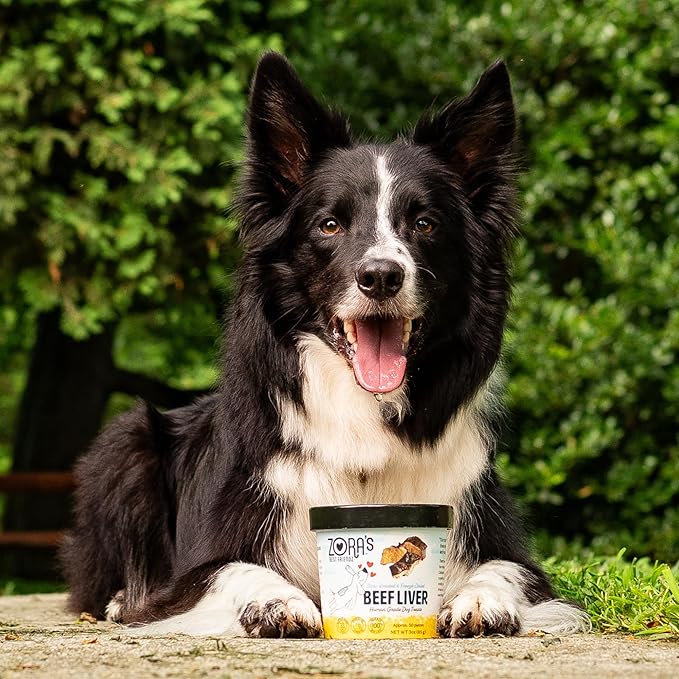 Zora's Best Friendz 100% Human Grade Freeze Dried Beef Liver Dog Treats, 3 oz. - Small, Medium & Large Dogs, Healthy, Grain-Free, Gluten-Free, No Preservatives, Made in The USA (8 Pack, Beef Liver)