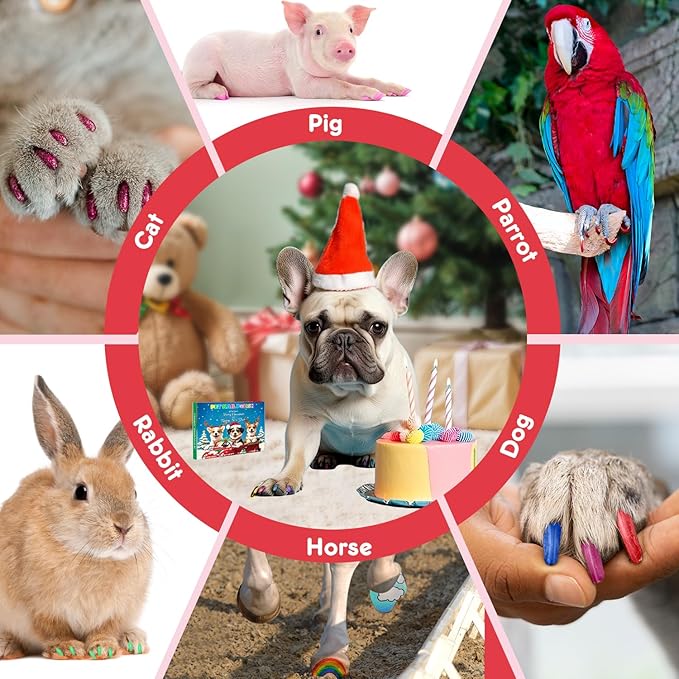 MSDADA Dog Nail Polish Pens Quick Dry, Pet Set for Cats, Safe Non-Toxic, Easy to Create Designs - Great Girl Accessories for Easter