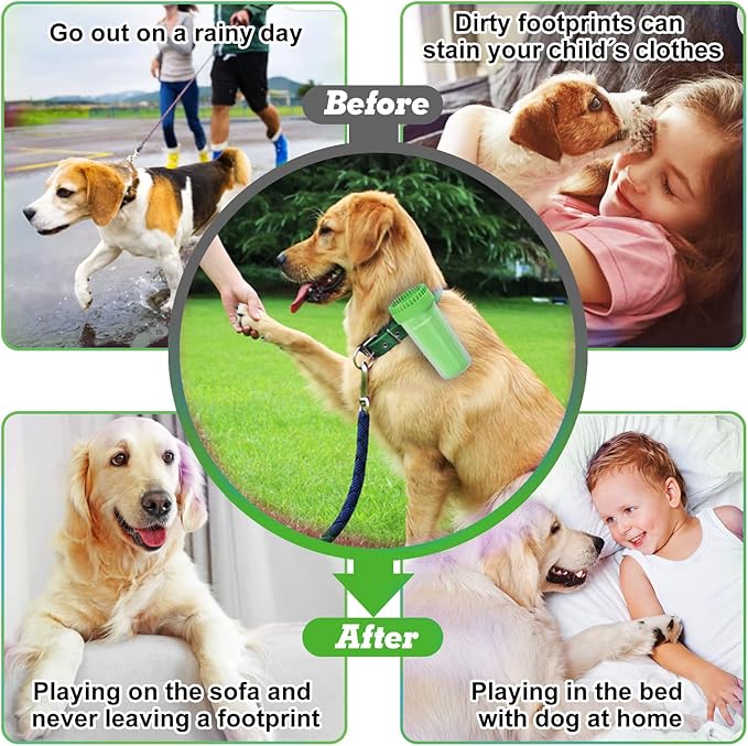 Dog Paw Washer - Extra Large Foot Cleaner and Scrubber for Big Breed Dogs