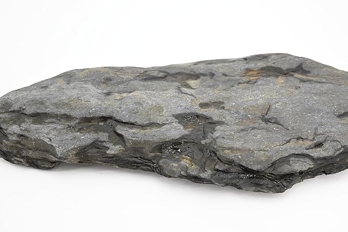 Aquarium Stone Stream Turtle Platform Natural Slate 3-7 inches Fish Tank Rock for Aquarium Decoration and Shrimp Tanks and Amphibian & Reptile Terrariums (5lb)