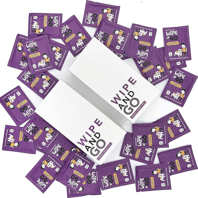 Dog Wipes - Individually Packaged - Hypoallergenic and Fragrance Free - Dog & Cat Face Paw & Butt Cleaner