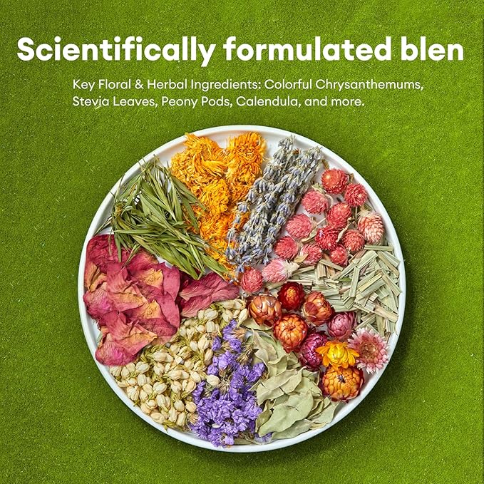 BUCATSTATE 5L Natural Flower & Hamster Bedding Soft Natural Bedding for Hamster Enrichment for Small Pets & Dwarf Syrian Hamsters, Gerbils, Mice,