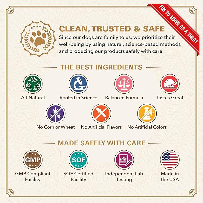 Bernie's Healthy HIPS - Daily Dog Hip & Joint Supplement - 90 Soft Chews - Reduce Pain, Encourage Mobility, Slow Damage, Repair and Rebuild HIPS & Joint Tissues