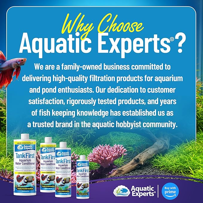 TankFirst Complete Aquarium Water Conditioner - Fish Water Conditioner, Instantly Removes Chlorine, Chloramines, and detoxifies Ammonia from Fish Tank (TankFirst Regular, 250 ml)