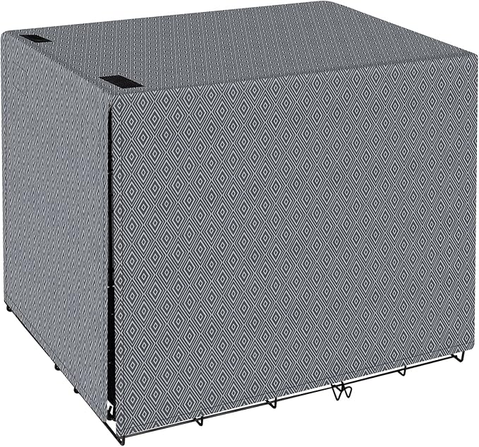 42 Inch Dog Crate Cover for Wire Cages Indoor Breathable Polyester Pet Kennel Cover Machine Wash & Dry Lagre XL (Cover Only)