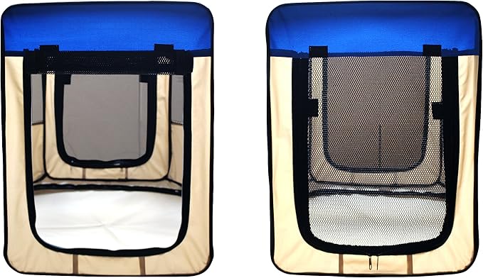 (ESK48-Blue) Pet Exercise Pen Kennel, 48 Inch, Blue