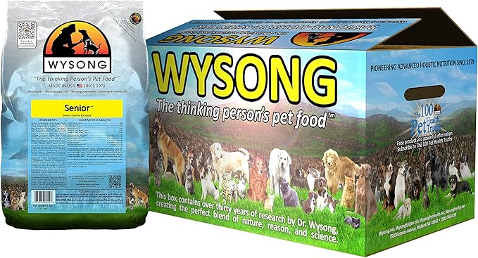Wysong Senior Canine Formula - Dry Diet Senior Dog Food, Four- 5 Pound Bag (858012)