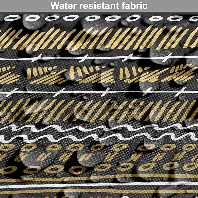 Ambesonne Boho Dog Crate Cover, Tribal Ethnic Retro Mayan Native American Funky Hippie Culture Pattern, Easy to Use Pet Kennel Cover for Cats & Medium Dogs, 30 Inch, Coffee Charcoal