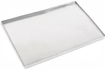 52.38" x 34.25" Metal Replacement Dog Crate Pan Chew Proof Crack Proof Pet Kennel Tray Central Dog Training Crate Pan Pet Supplies, Stainless Steel, 1" H