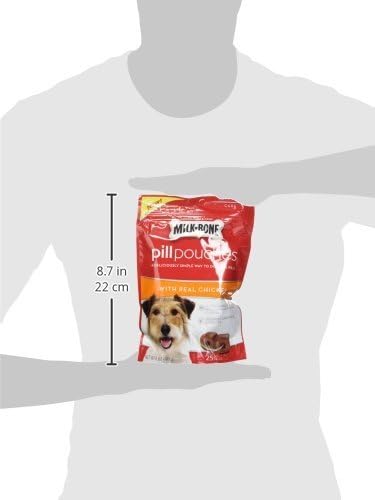 Milk - Bone Variety Pill Pouches with Real Chicken & Hickory Smoke Bacon Flavor  Each Pack 6 oz/Approx 25 Dog Treats