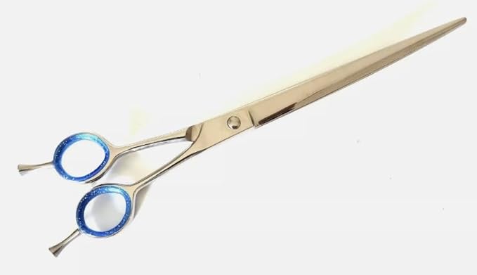 Dog Grooming Scissors: 10" Curved Pet Shears Made Of Japanese 440C for Trimming Dogs Cats and Other Pets