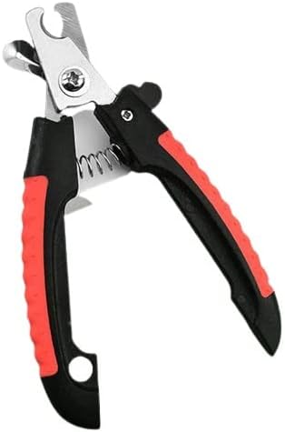 Dogs and Cats Nail Cutter Professional Painless Animal Paw Claw Nail Cutter Scissors Trimmer Cat Dog Pet Nail Clipper for Dogs Cats Pets Professional (red)