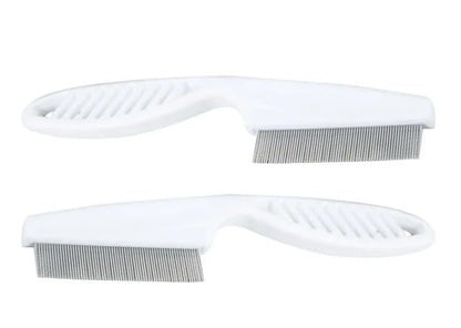 2Pcs White Flea Comb for Dogs and Cats,Pet Flea Comb,Multifunctional Pet Hair Comb Flea and Tear Stain Removal,Flea Comb for Dogs,Flea Comb for cats,Flea Combs,Pet Supplies,Flea and Tick Control