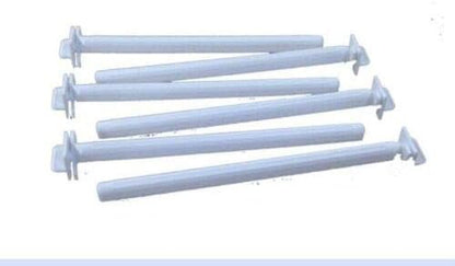 10 Bird Cage Perches Canary Parakeet Budgie Finch Plastic 8 Inches Multicolor Universal Stand Perch