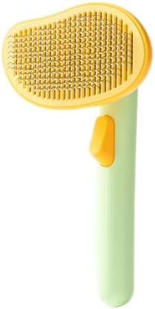 Dog Brush with Release Button, Mango Cat Brush for Long or Short Haired Cats Dogs Rabbits, Skin Friendly Deshedding Grooming Tool for Gently Removes Loose Fur Undercoat