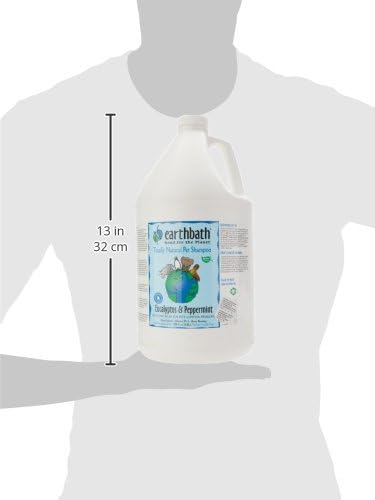 earthbath, Eucalyptus & Peppermint Dog Shampoo - Stress Relief Shampoo for Dogs, Deodorizing Dog Wash, Made in USA, Best Dog Shampoo for Smelly Dogs, Cruelty Free Pet Shampoos - 128 Oz (1 Pack)