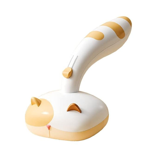 Pet brush comb.Pet button hair removal comb.Wool comber.Cat and Dog Brush for Shedding.Self-cleaning cat and dog hair brush.Cat and Dog hair brushes with release buttons. (Yellow and White)