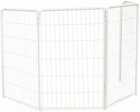 FXW Homeplus Dog Playpen for Indoor Use - Stress-Free and Safe Play, Heavy Duty 45 Inch 4 Panels Dog Pen for Large Dogs, White_atented