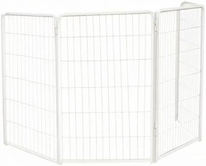 FXW Homeplus Dog Playpen for Indoor Use - Stress-Free and Safe Play, Heavy Duty 45 Inch 4 Panels Dog Pen for Large Dogs, White_atented
