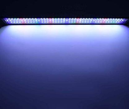 KZKR Upgraded Aquarium Light LED Full Spectrum 60-72 inch Hood Lamp for Freshwater Marine Plant 150-180 cm Multi-Color Decorations Light