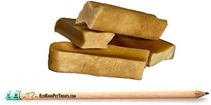 EcoKind Premium Gold Yak Cheese Himalayan Dog Chews, Healthy Dog Treats, Yak Chews for Small Dogs, All Natural, Long Lasting Dog Chew for Aggressive Chewers, High Protein Puppy Treat, Small - 4 Chews