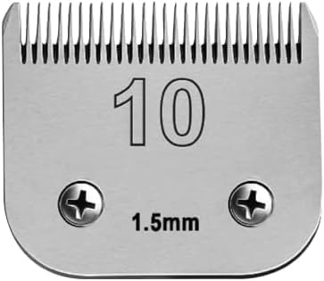 10 Detachable Pet Dog Grooming Ceramic Blades Compatible with Oster A5,Wahl KM10 Series Clipper,Cut Length 1/100 to 1/16 in