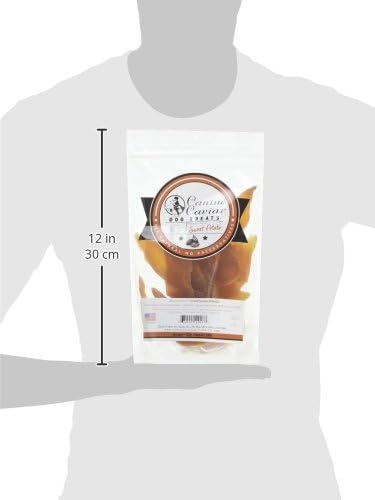 Canine Caviar - Dried Sweet Potato Dog Treats, Low Calorie, Healthy Rawhide Alternative, Gluten-Free (12 oz)