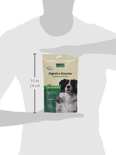 NaturVet  Digestive Enzymes - Plus Probiotics & Prebiotics  Helps Support Diet Change & A Healthy Digestive Tract  for Dogs & Cats  10 oz Powder