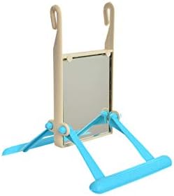 2 Bird Cage Hanging Mirrored Small Swing Perch Toys Parakeet Budgie Canary Standing Toy Glass Mirror, Plastic Perch