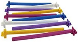 10 Bird Cage Perches Canary Parakeet Budgie Finch Plastic 8 Inches Multicolor Universal Stand Perch