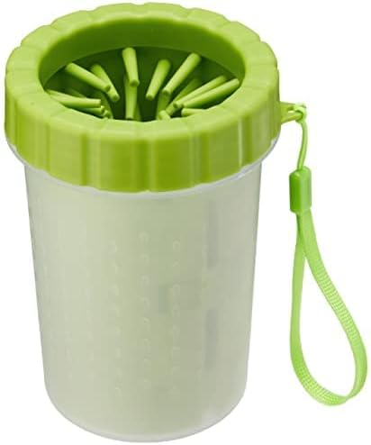 Paw Cleaner for Dogs, The Ideal Foot Washer That demolishes Dirt for Medium to Large Dogs. This paw Scrubber Comes with 1 roll Poop Bag and Carrier for Best Dog Cleaner