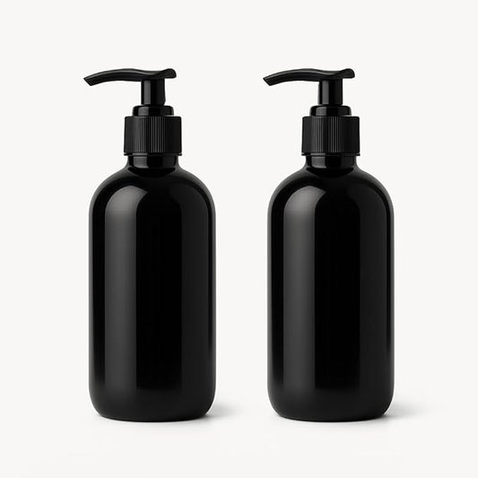 NilocG Aquatics Aquarium Dosing Bottles, 500ml (2x Black 500ml Bottles with 1ml Pump)