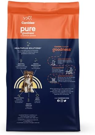 Canidae Pure Limited Ingredient Premium Adult Dry Dog Food, Real Wild Boar & Garbanzo Bean Recipe, 4 lbs, Grain Free