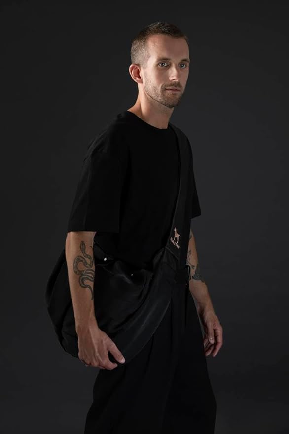 Noah & Paw Dog Sling Carrier for Small Dogs 5-18lb, Dog Sling for Small Dogs and Cats, Dog Carrier with Adjustable Padded Strap, Premium Twill, Lined with Fur, Double Safety Feature, Machine Washable