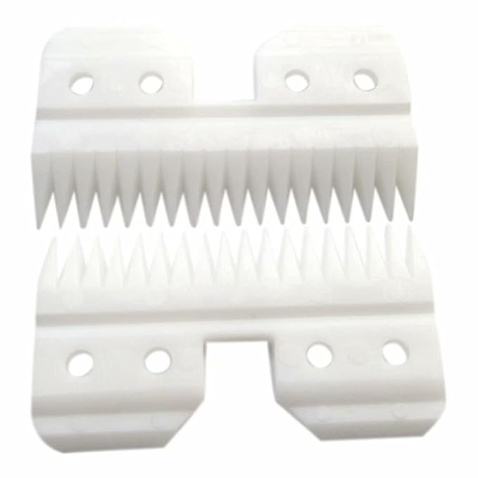 2pcs 18Teeth Ceramic Blade Fast Feed Clippers Replacement Blades for A5 Grooming Cutter Series, 18Teeth Andis Blade Parts (3F/3FC, 4F/4FC, 5F,/5FC, 7F/7FC, 3#, 4#, 5#,7#, 8.5#, 9#, 10#)