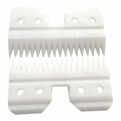 2pcs 18Teeth Ceramic Blade Fast Feed Clippers Replacement Blades for A5 Grooming Cutter Series, 18Teeth Andis Blade Parts (3F/3FC, 4F/4FC, 5F,/5FC, 7F/7FC, 3#, 4#, 5#,7#, 8.5#, 9#, 10#)