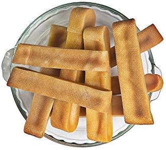 Yak Cheese Chews: Himalayan Yak Cheese Dog Chews- Natural, Healthy & Long Lasting Dog Treats - Grain, Gluten & Lactose-Free Rawhide Alternatives, for Dogs 35 lbs and Smaller, Single Medium