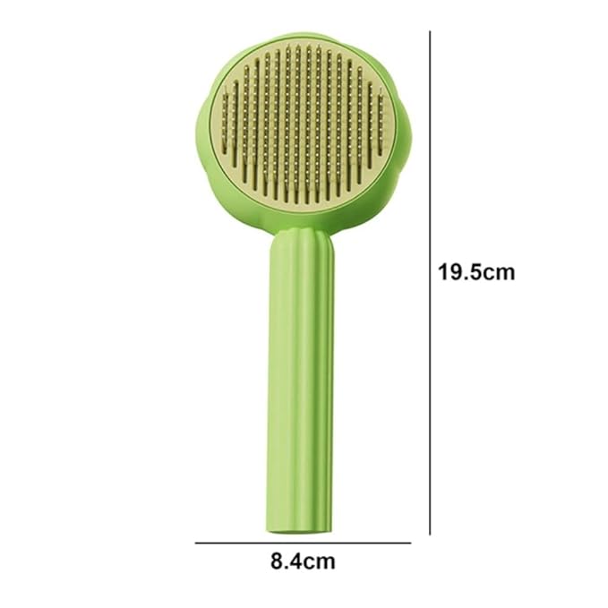 Andy's Orchids 2pcs Pet Hair Cleaner Brush, Pet Hair Cleaner Brush Self Cleaning Pet Hair Re mover Sunflower Shape Dog Brush Hair Removal Button Cat Grooming Brush