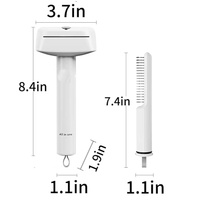 Multifunctional Pet Hair Comb for Tear Stain Removal, 2 in 1 Cat Combs with Stainless Steel Teeth, Grooming Massage Dual-Sided Comb for Small Dogs, Cats, Puppies (2pcs)
