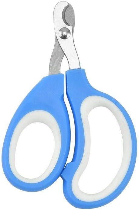 Dog Nail Trimmers and Cat Nail Clipper Set - Professional Dog Nail Clippers for Small Breeds, Heavy Duty Pet Trimmers, Safe Cat Claw Clippers, Ideal for Cats, Dogs, Puppies (Light Blue/White)