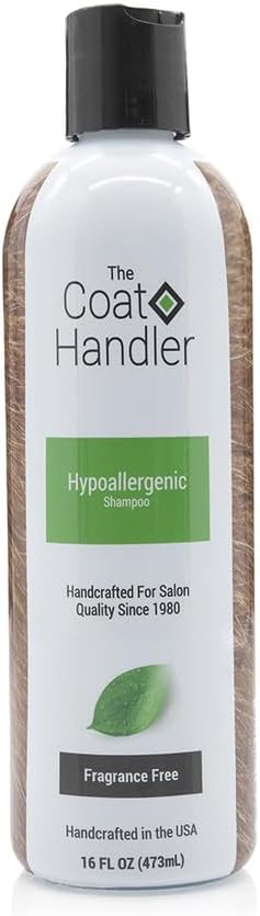 Hypoallergenic Dog Shampoo - All Natural Ingredients, for Pets with Sensitive Skin, Hypoallergenic, 5 to 1 Concentration, Non-Scented (16 oz)