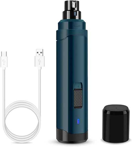 Dog Nail Grinder Upgraded - Professional 2-Speed Electric Rechargeable Pet Nail Trimmer Painless Paws Grooming & Smoothing for Small Medium Large Dogs & Cats