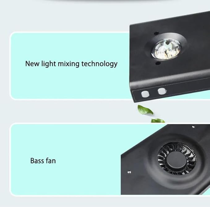 Noopsyche NP K7 Pro V3 III LED Aquarium Light, 140W, WiFi App Control, Adjustable Mount, Full Spectrum for Coral Reef